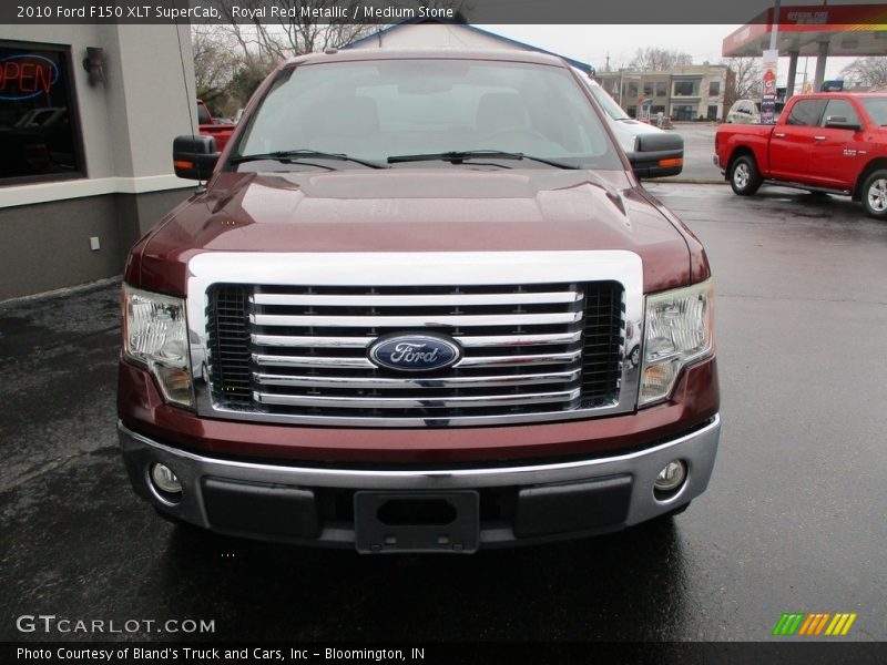 Royal Red Metallic / Medium Stone 2010 Ford F150 XLT SuperCab