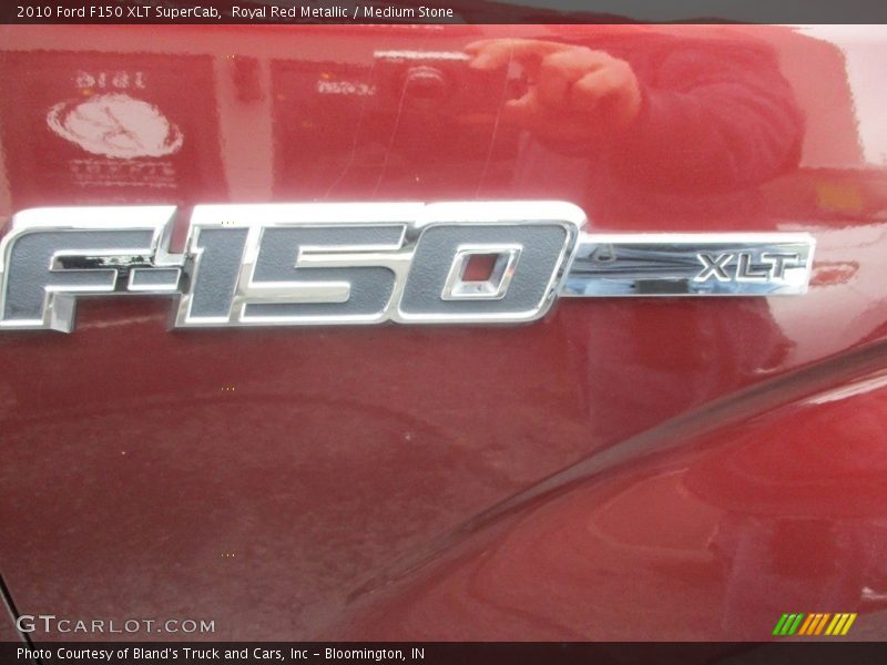 Royal Red Metallic / Medium Stone 2010 Ford F150 XLT SuperCab