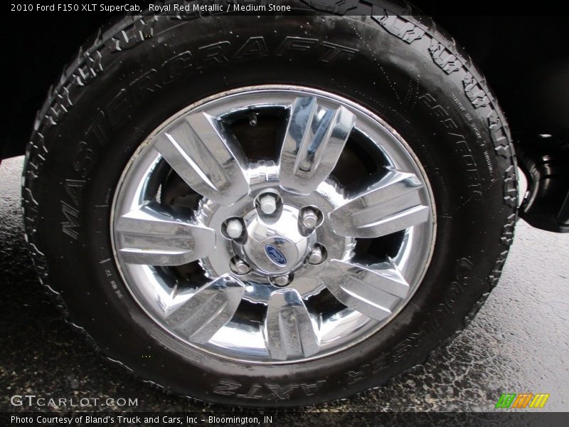 Royal Red Metallic / Medium Stone 2010 Ford F150 XLT SuperCab