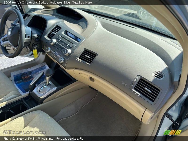 Alabaster Silver Metallic / Ivory 2006 Honda Civic Hybrid Sedan
