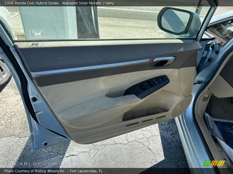Alabaster Silver Metallic / Ivory 2006 Honda Civic Hybrid Sedan