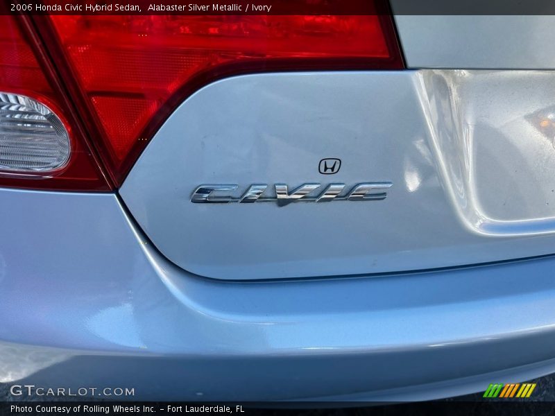 Alabaster Silver Metallic / Ivory 2006 Honda Civic Hybrid Sedan