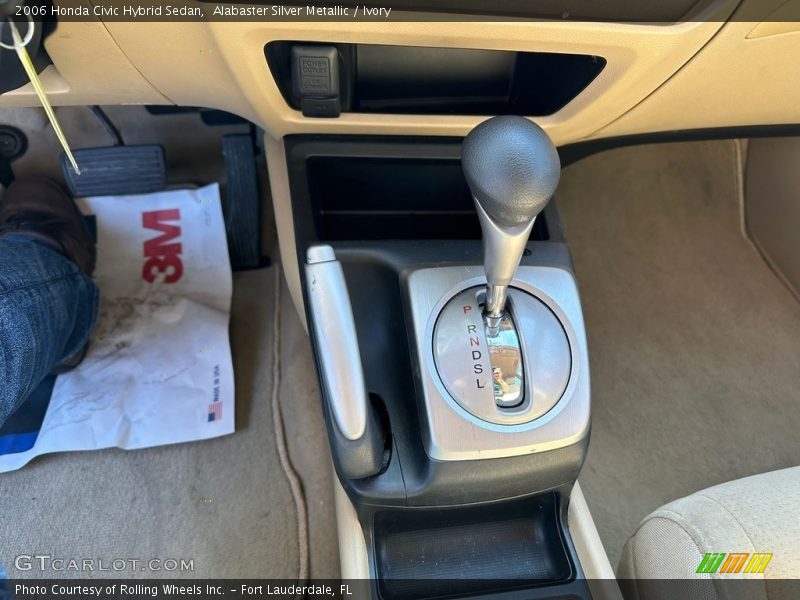 Alabaster Silver Metallic / Ivory 2006 Honda Civic Hybrid Sedan