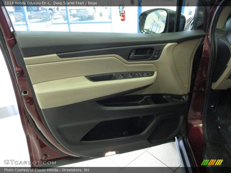 Deep Scarlet Pearl / Beige 2019 Honda Odyssey EX-L