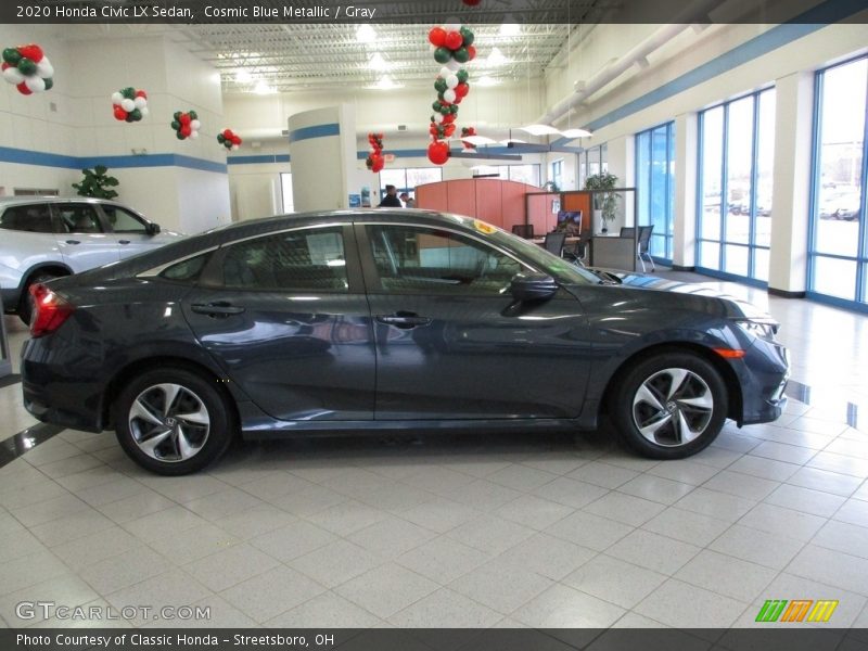 Cosmic Blue Metallic / Gray 2020 Honda Civic LX Sedan