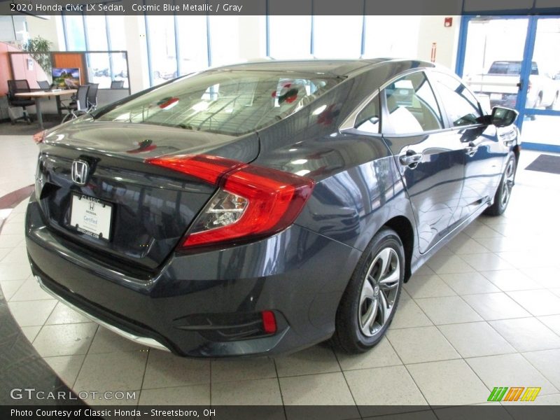 Cosmic Blue Metallic / Gray 2020 Honda Civic LX Sedan