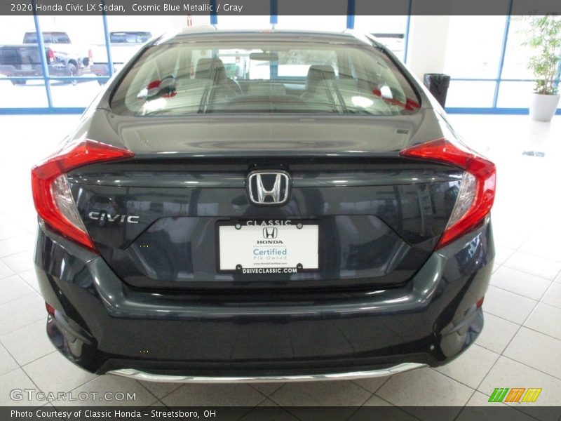 Cosmic Blue Metallic / Gray 2020 Honda Civic LX Sedan