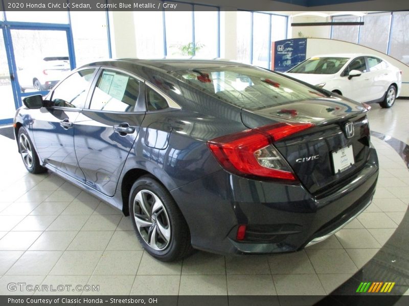 Cosmic Blue Metallic / Gray 2020 Honda Civic LX Sedan