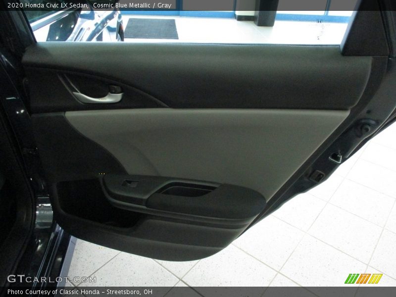 Cosmic Blue Metallic / Gray 2020 Honda Civic LX Sedan