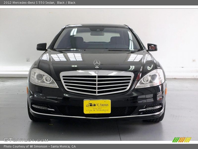 Black / Black 2012 Mercedes-Benz S 550 Sedan