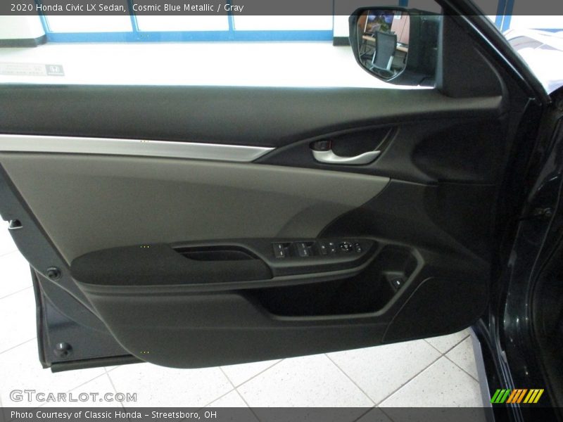 Cosmic Blue Metallic / Gray 2020 Honda Civic LX Sedan