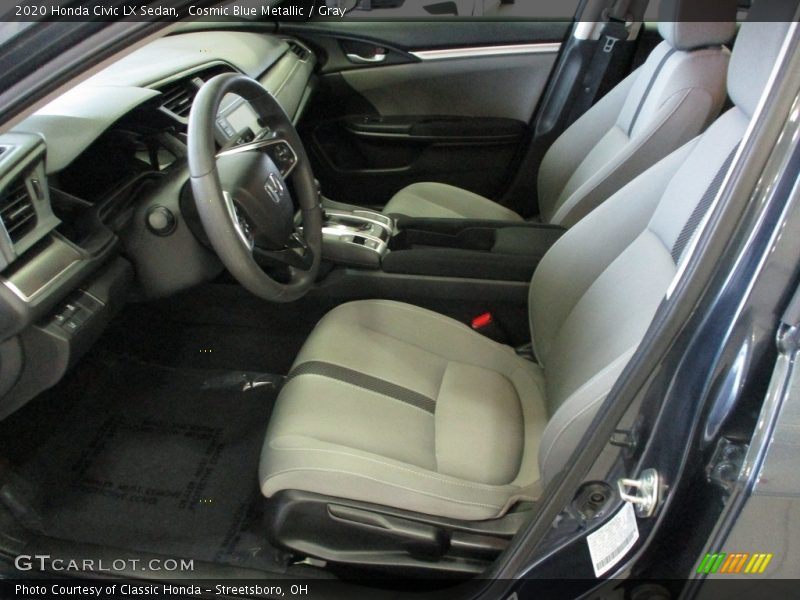 Cosmic Blue Metallic / Gray 2020 Honda Civic LX Sedan