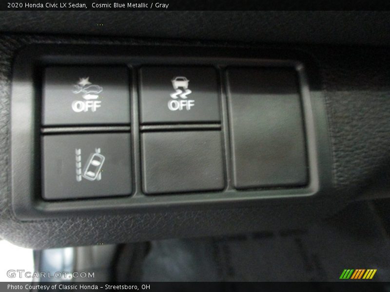 Cosmic Blue Metallic / Gray 2020 Honda Civic LX Sedan