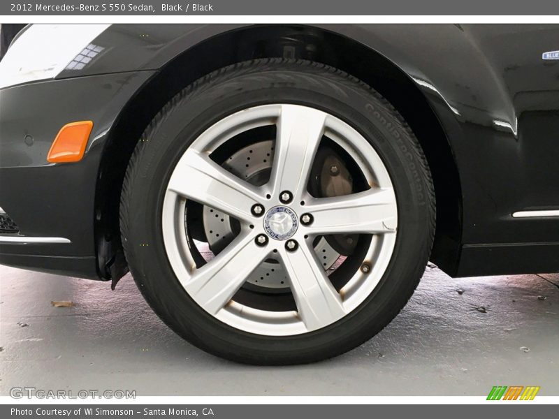 Black / Black 2012 Mercedes-Benz S 550 Sedan
