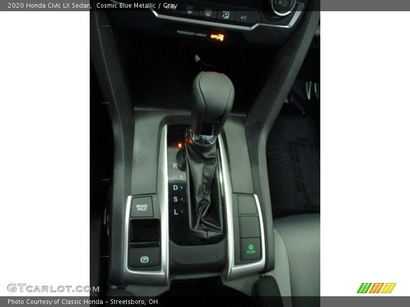 Cosmic Blue Metallic / Gray 2020 Honda Civic LX Sedan