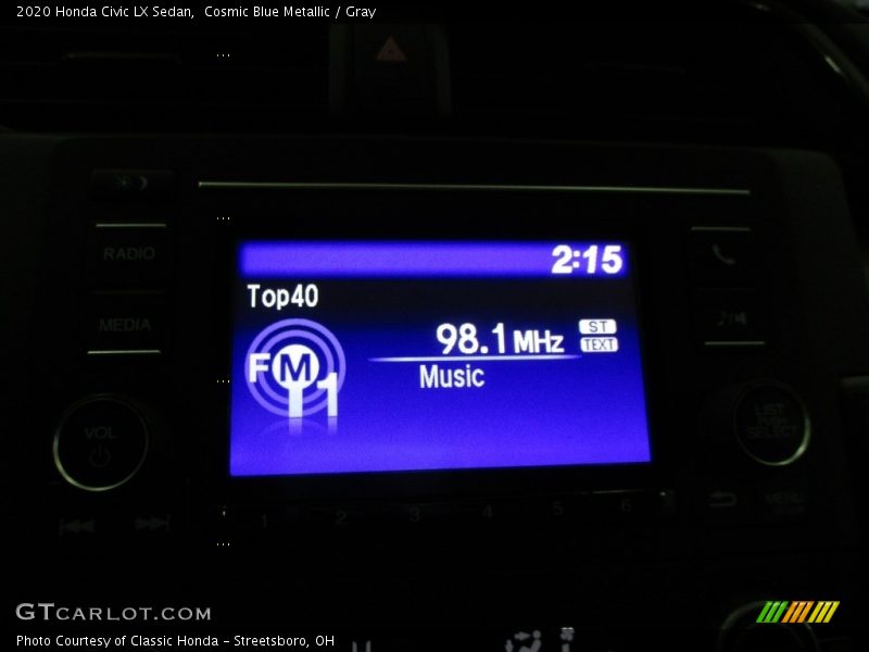 Cosmic Blue Metallic / Gray 2020 Honda Civic LX Sedan