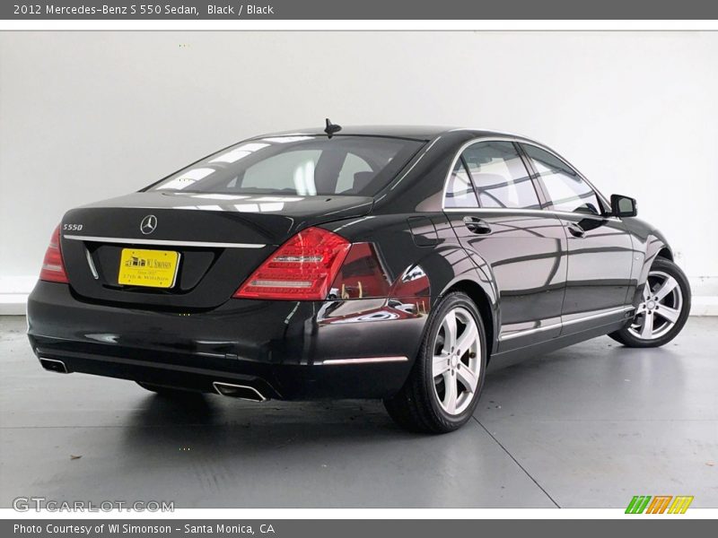 Black / Black 2012 Mercedes-Benz S 550 Sedan