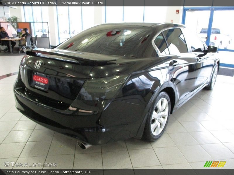 Crystal Black Pearl / Black 2009 Honda Accord EX Sedan