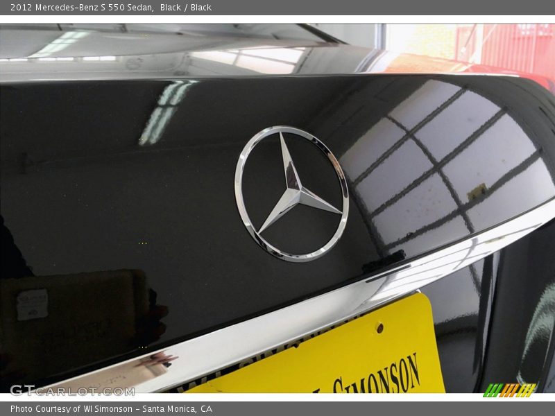 Black / Black 2012 Mercedes-Benz S 550 Sedan