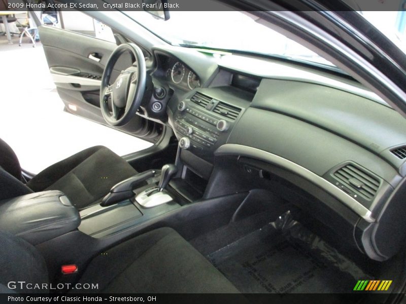 Crystal Black Pearl / Black 2009 Honda Accord EX Sedan