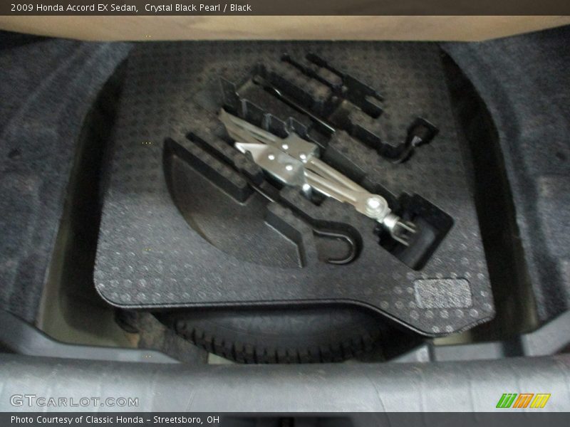 Crystal Black Pearl / Black 2009 Honda Accord EX Sedan