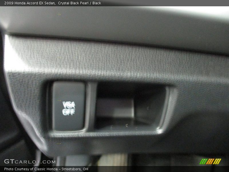 Crystal Black Pearl / Black 2009 Honda Accord EX Sedan