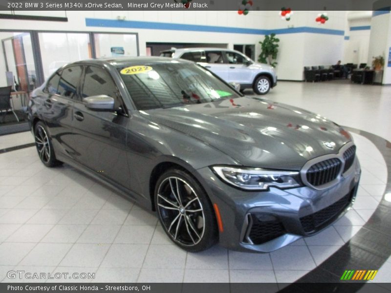 Mineral Grey Metallic / Black 2022 BMW 3 Series M340i xDrive Sedan