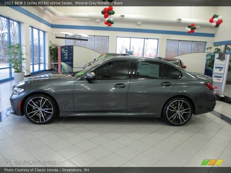 Mineral Grey Metallic / Black 2022 BMW 3 Series M340i xDrive Sedan