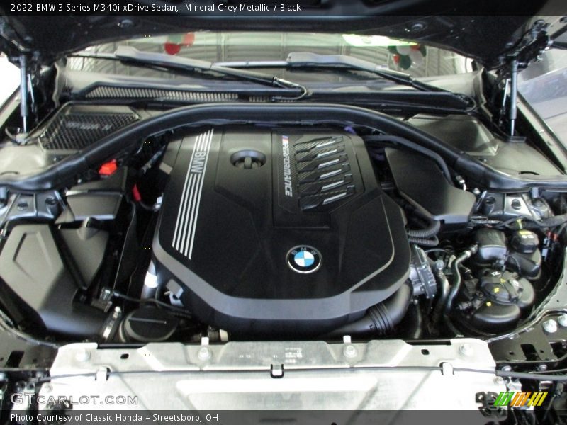 Mineral Grey Metallic / Black 2022 BMW 3 Series M340i xDrive Sedan
