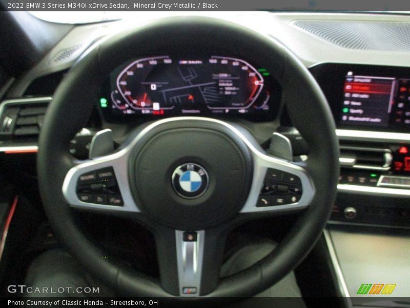 Mineral Grey Metallic / Black 2022 BMW 3 Series M340i xDrive Sedan