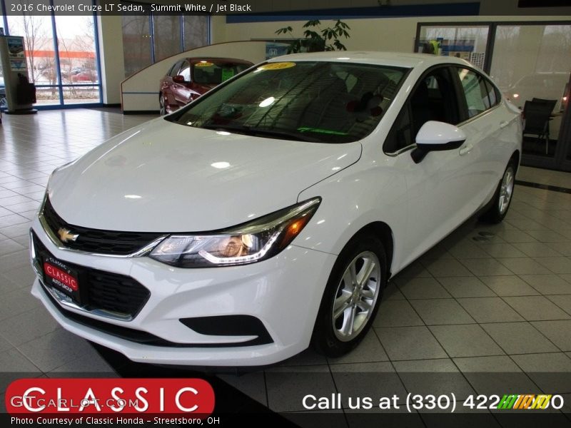 Summit White / Jet Black 2016 Chevrolet Cruze LT Sedan