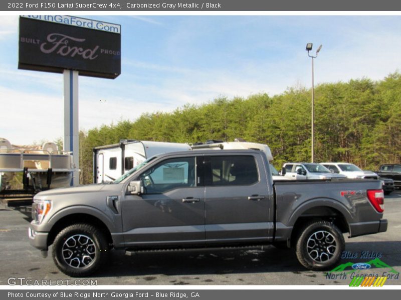 Carbonized Gray Metallic / Black 2022 Ford F150 Lariat SuperCrew 4x4