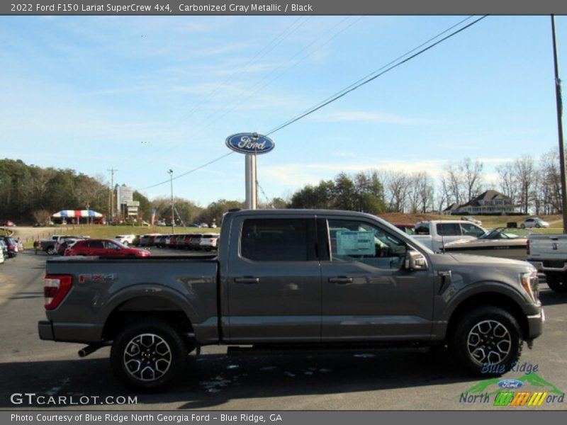 Carbonized Gray Metallic / Black 2022 Ford F150 Lariat SuperCrew 4x4