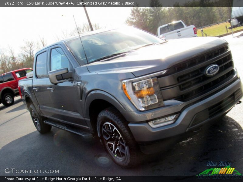 Carbonized Gray Metallic / Black 2022 Ford F150 Lariat SuperCrew 4x4