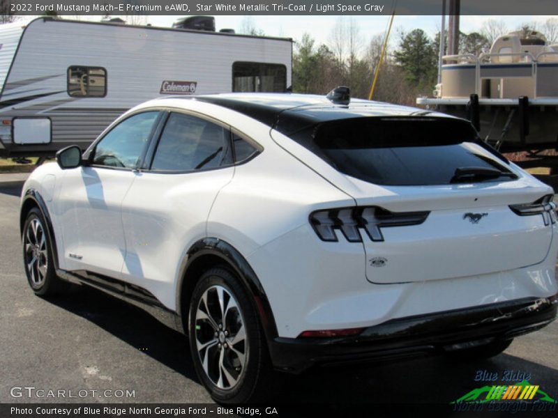 Star White Metallic Tri-Coat / Light Space Gray 2022 Ford Mustang Mach-E Premium eAWD