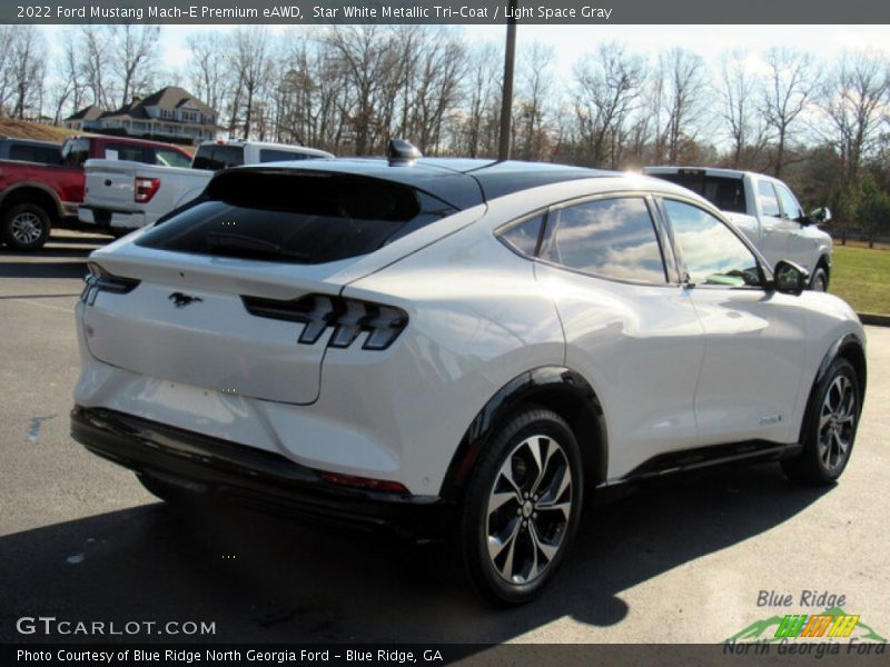 Star White Metallic Tri-Coat / Light Space Gray 2022 Ford Mustang Mach-E Premium eAWD