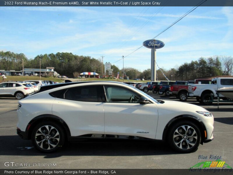 Star White Metallic Tri-Coat / Light Space Gray 2022 Ford Mustang Mach-E Premium eAWD