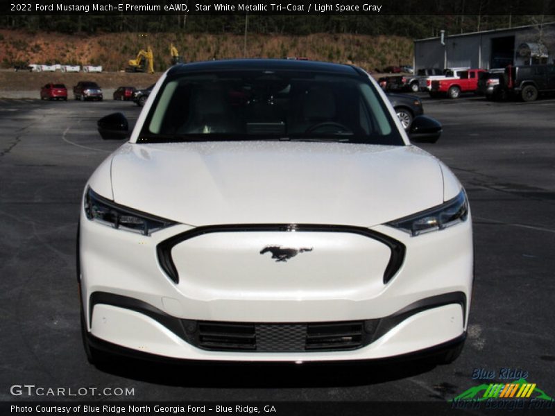 Star White Metallic Tri-Coat / Light Space Gray 2022 Ford Mustang Mach-E Premium eAWD