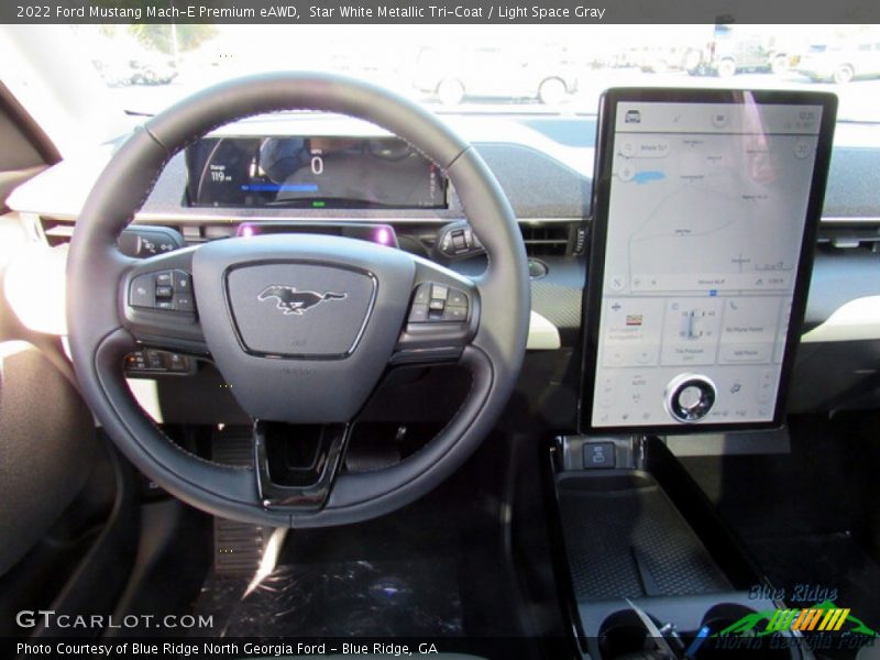 Star White Metallic Tri-Coat / Light Space Gray 2022 Ford Mustang Mach-E Premium eAWD