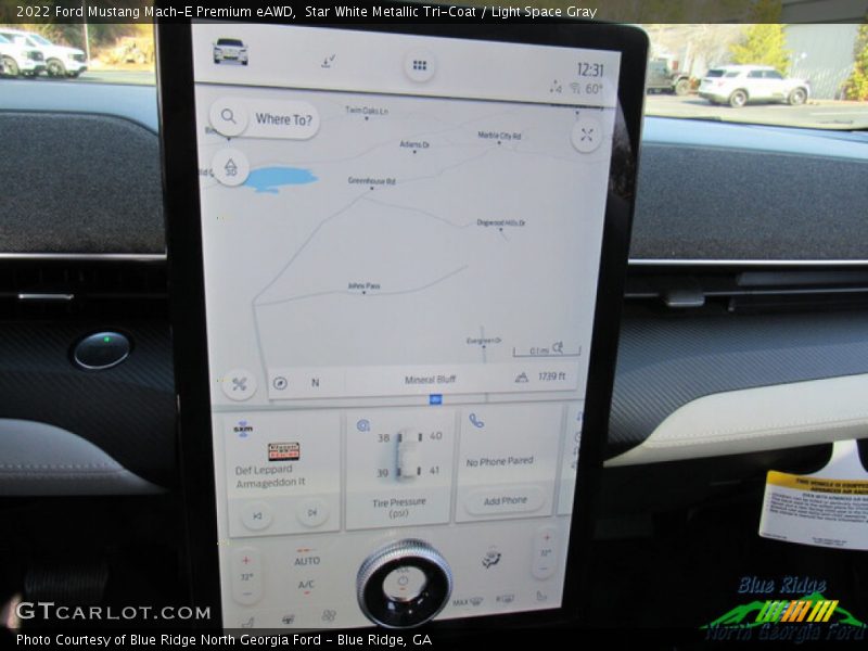 Star White Metallic Tri-Coat / Light Space Gray 2022 Ford Mustang Mach-E Premium eAWD