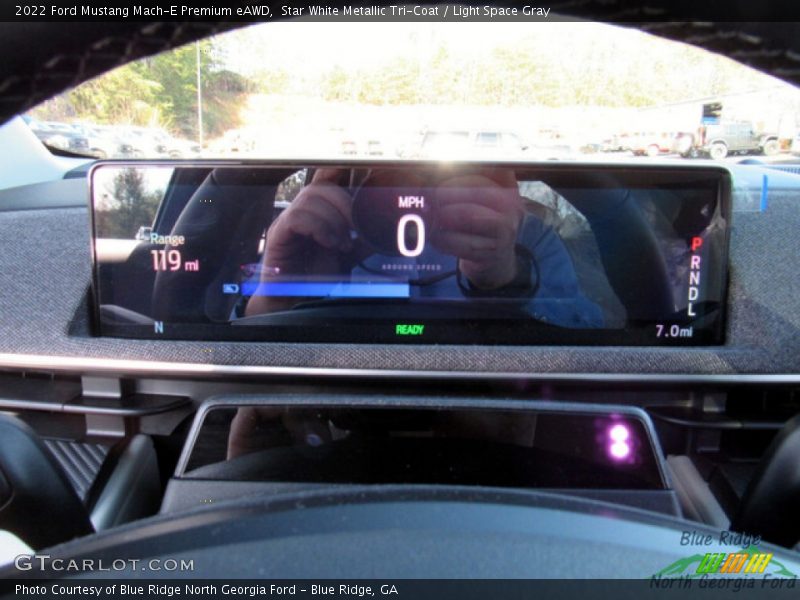 Star White Metallic Tri-Coat / Light Space Gray 2022 Ford Mustang Mach-E Premium eAWD