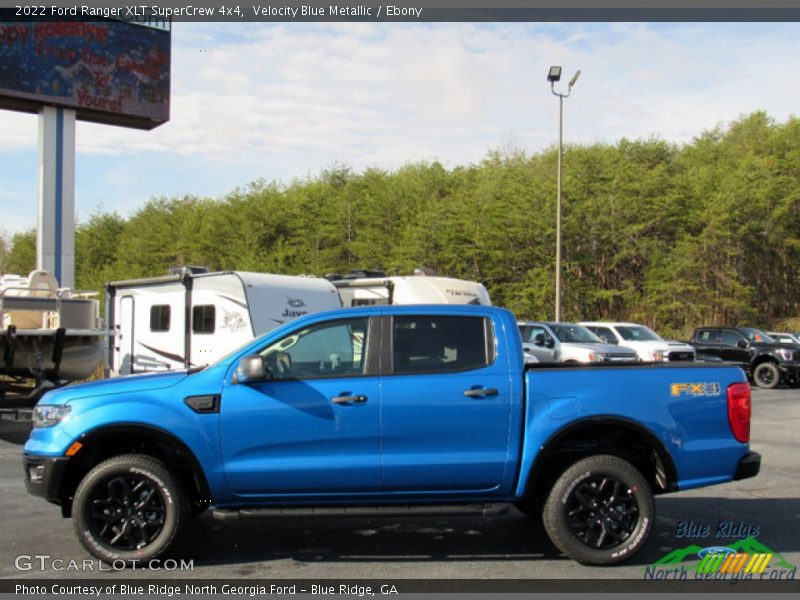 Velocity Blue Metallic / Ebony 2022 Ford Ranger XLT SuperCrew 4x4
