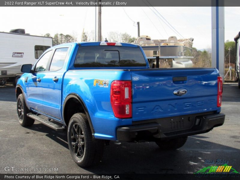 Velocity Blue Metallic / Ebony 2022 Ford Ranger XLT SuperCrew 4x4