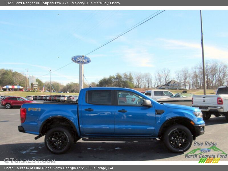 Velocity Blue Metallic / Ebony 2022 Ford Ranger XLT SuperCrew 4x4