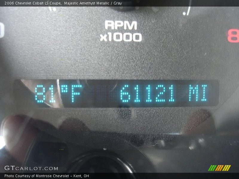 Majestic Amethyst Metallic / Gray 2006 Chevrolet Cobalt LS Coupe