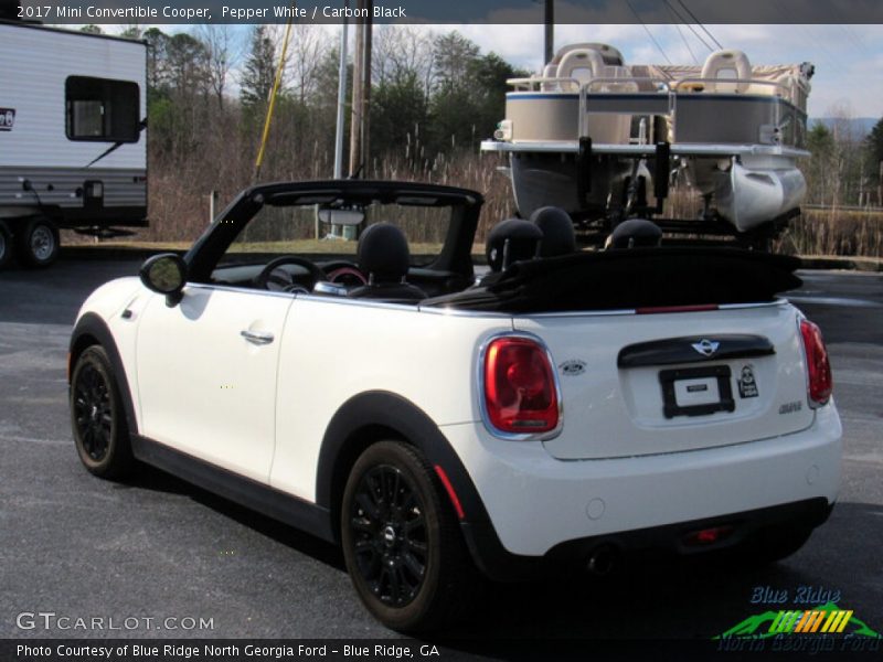 Pepper White / Carbon Black 2017 Mini Convertible Cooper