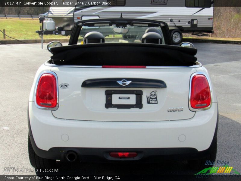 Pepper White / Carbon Black 2017 Mini Convertible Cooper