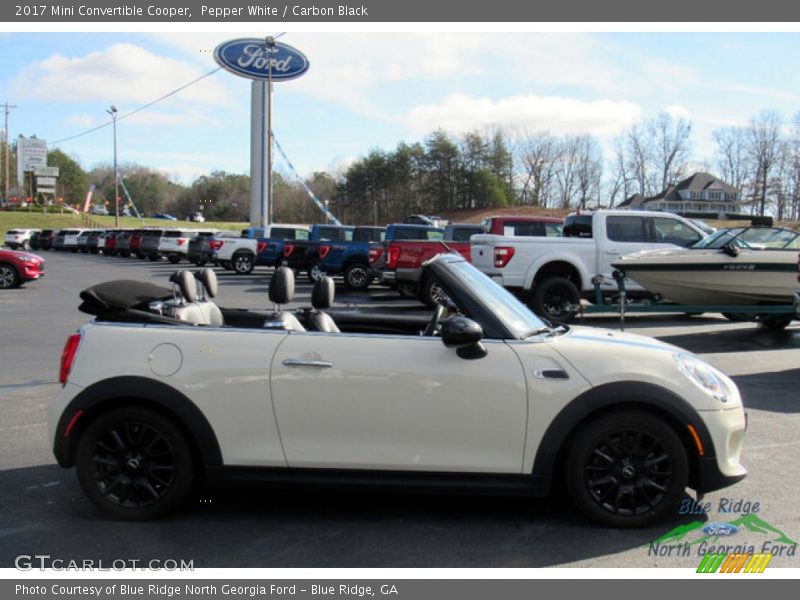 Pepper White / Carbon Black 2017 Mini Convertible Cooper