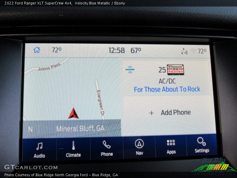 Velocity Blue Metallic / Ebony 2022 Ford Ranger XLT SuperCrew 4x4