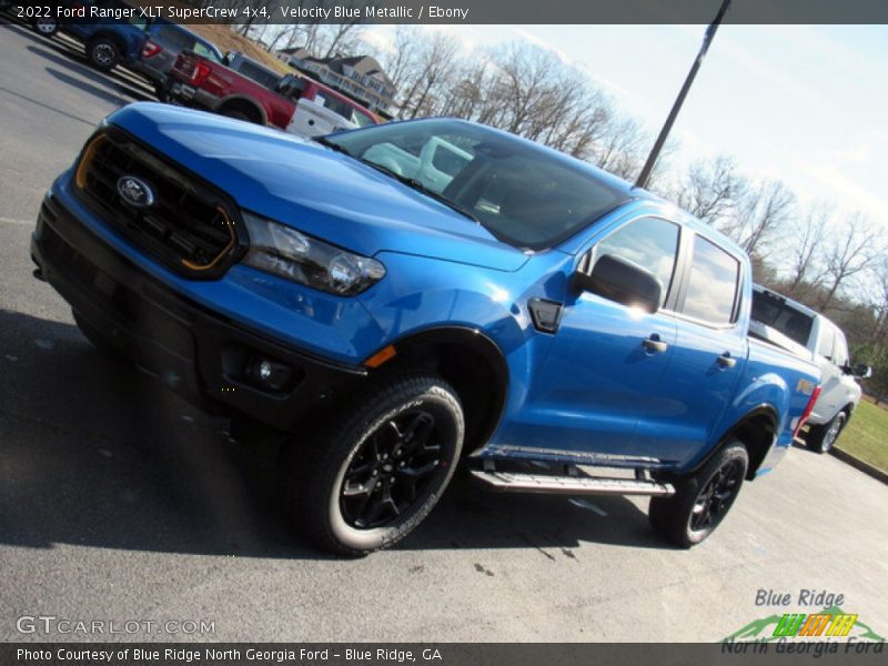 Velocity Blue Metallic / Ebony 2022 Ford Ranger XLT SuperCrew 4x4